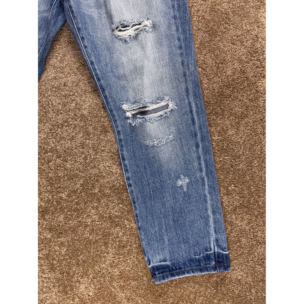 KanCan Relaxed Fit Distressed High Rise Jeans Medium Wash Size 9/28 NEW - Picture 4 of 16